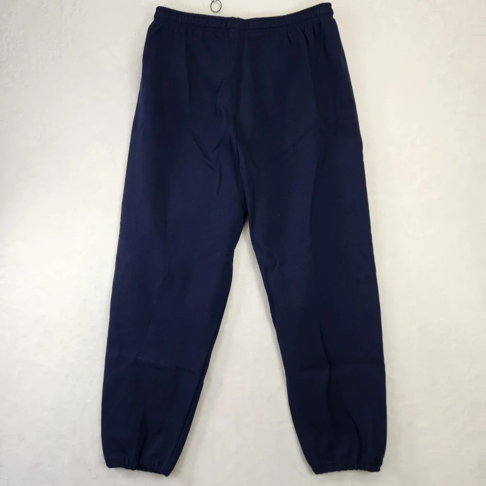 Gildan Heavy Blend‎ Navy Blue Locust Lake Sweatpants Size 2XL Drawstring Cuffed